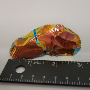 Black obsidian aura quartz